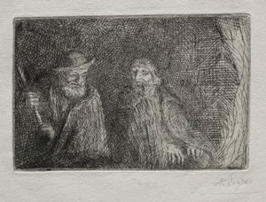 Dwóch Pasterzy Dwóch Pasterzy. autorstwa Alphonse Legros