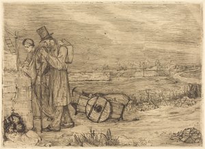 Włóczędzy z Montrouge autorstwa Alphonse Legros