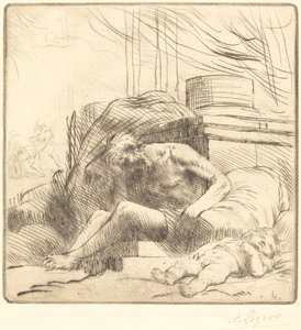 Ofiara pożaru Ofiara pożaru. autorstwa Alphonse Legros