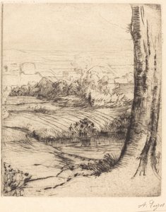 Widok na trzciny (Coin de roseau) autorstwa Alphonse Legros