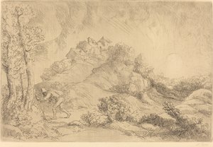 Widok na farmę (La ferme de Beauchamp) autorstwa Alphonse Legros