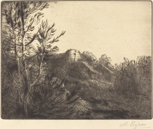 Widok na farmę Valoux Farm. autorstwa Alphonse Legros