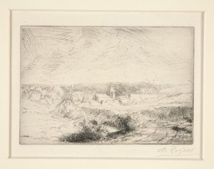Village de Wimille, pres Boulogne (wieś Wimille w pobliżu Boulogne) autorstwa Alphonse Legros