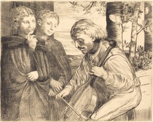 Gra na wiolonczeli Gra na wiolonczeli. autorstwa Alphonse Legros