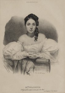Portret Mademoiselle Juliette Drouet. autorstwa Alphonse Leon Noel