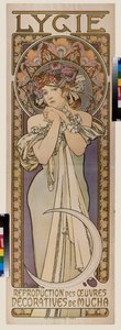 Plakat reklamowy grupy tanecznej Lygie. Plakat Alfonsa Marii Muchy (Alphonse Marie Mucha