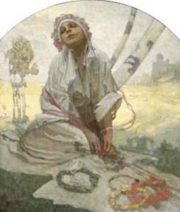 Czeski Marzyciel Słońca autorstwa Alphonse Mucha