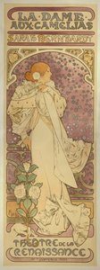 „La Dame aux Camélias” z Sarah Bernhardt autorstwa Alphonse Mucha