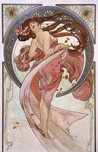 La Danse - autorstwa Mucha autorstwa Alphonse Mucha