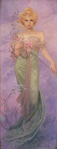 Wiosna autorstwa Alphonse Mucha