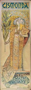 Sarah Bernhardt. Plakat autorstwa Alphonse Marie Mucha