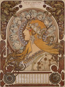 Zodiak, Kryty Bazar i nowe galerie, Wycieczki autorstwa Alphonse Mucha