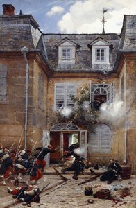 Atak z zaskoczenia, Metz, 1884 autorstwa Alphonse Marie de Neuville