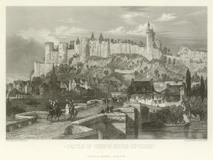 Zamek Chinon, Indre-et-Loire autorstwa Alphonse Marie de Neuville