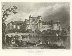 Zamek w Amboise autorstwa Alphonse Marie de Neuville