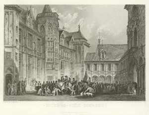 Hotel-de-Ville Bourges autorstwa Alphonse Marie de Neuville