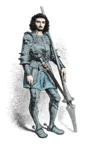 Portret Gastona de Foix (rycina) autorstwa Alphonse Marie de Neuville