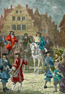 Ogłoszenie w Paryżu odwołania edyktu z Nantes autorstwa Alphonse Marie de Neuville