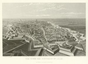 Miasto i twierdza Lille autorstwa Alphonse Marie de Neuville