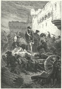 Franciszek, książę Guise nadzorujący budowę umocnień Metz, 1552 autorstwa Alphonse Marie de after Neuville