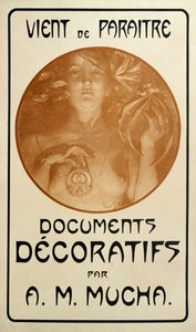 Reklama monografii „Dokumenty dekoracyjne” Alfonsa Muchy, 1902 autorstwa Alphonse Mucha