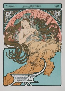 W Dzielnicy Łacińskiej, 1897. autorstwa Alphonse Mucha