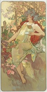 Jesień autorstwa Alphonse Mucha