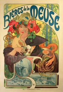 Piwo z Mozy autorstwa Alphonse Mucha