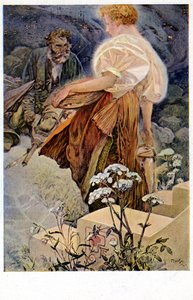 „Błogosławieni miłosierni, bo dostąpią miłosierdzia”, 1906 autorstwa Alphonse Mucha