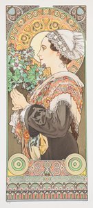Chardon de Grève. Oset z Piasków, 1902. autorstwa Alphonse Mucha