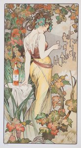 Biskwit koniakowy, ok. 1899 autorstwa Alphonse Mucha