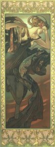 Gwiazda wieczoru autorstwa Alphonse Mucha
