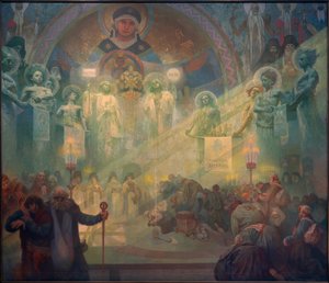Święta góra Athos autorstwa Alphonse Mucha