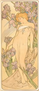 Umrzeć Iris autorstwa Alphonse Mucha