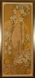 lilia autorstwa Alphonse Mucha