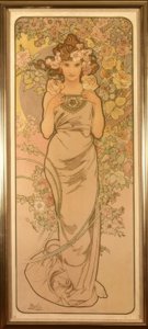 Róża autorstwa Alphonse Mucha