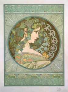 bluszcz autorstwa Alphonse Mucha