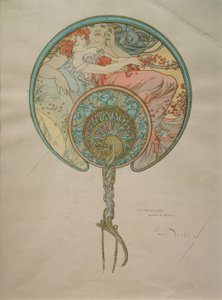 Projekt dla fana autorstwa Alphonse Mucha