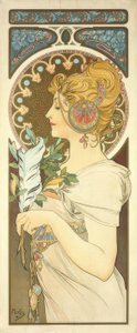 pióro autorstwa Alphonse Mucha