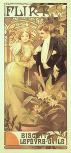 Flirt autorstwa Alphonse Mucha