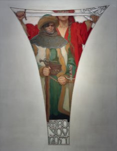 Walka z pożądaniem - Jan Ziska autorstwa Alphonse Mucha