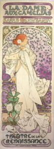 La Dame aux Camelias / Teatr Renesansowy autorstwa Alphonse Mucha