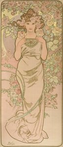 La Femme Animee en Fleur autorstwa Alphonse Mucha