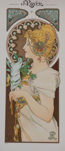Pióro, 1899. autorstwa Alphonse Mucha