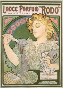 Perfumy Rodo Lance autorstwa Alphonse Mucha