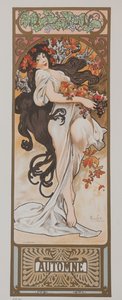 Pory roku. Jesień 1897. autorstwa Alphonse Mucha