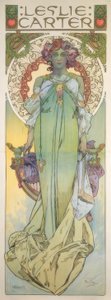 Leslie Carter autorstwa Alphonse Mucha