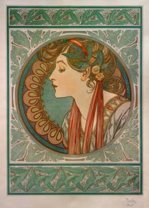 Lorbeer autorstwa Alphonse Mucha