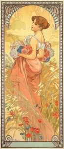 Lato autorstwa Alphonse Mucha
