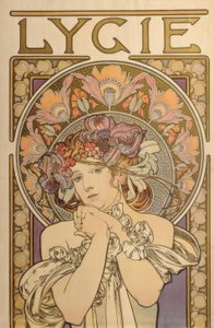 Lygie - Reprodukcja prac dekoracyjnych Muchy autorstwa Alphonse Mucha